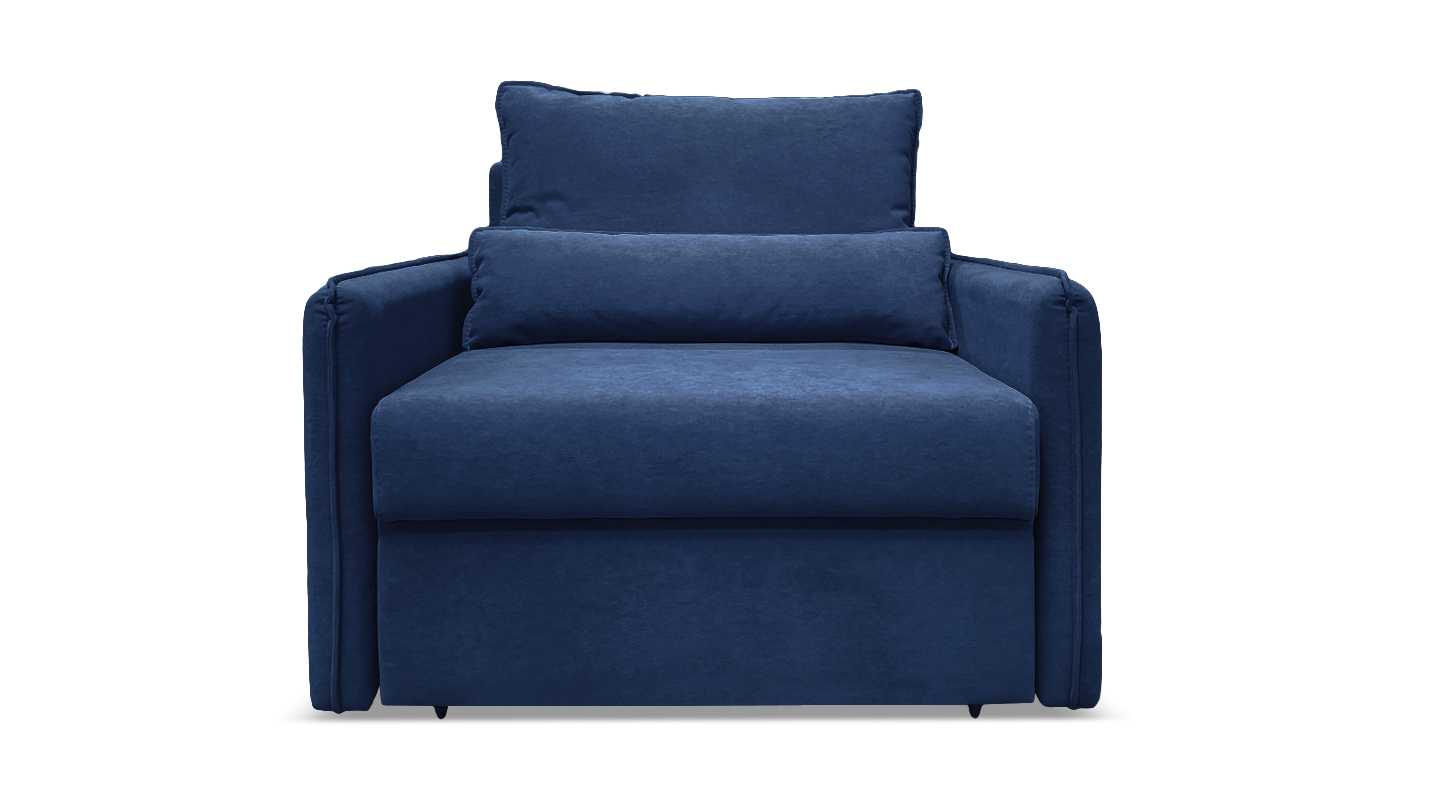 Кресло-кровать Рейн Синий велюр