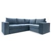 Угловой диван Варберг Голубой велюр