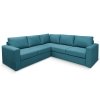 Угловой диван Ольборг Бирюзовый рогожка