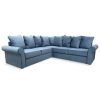 Угловой диван Халланд Голубой велюр