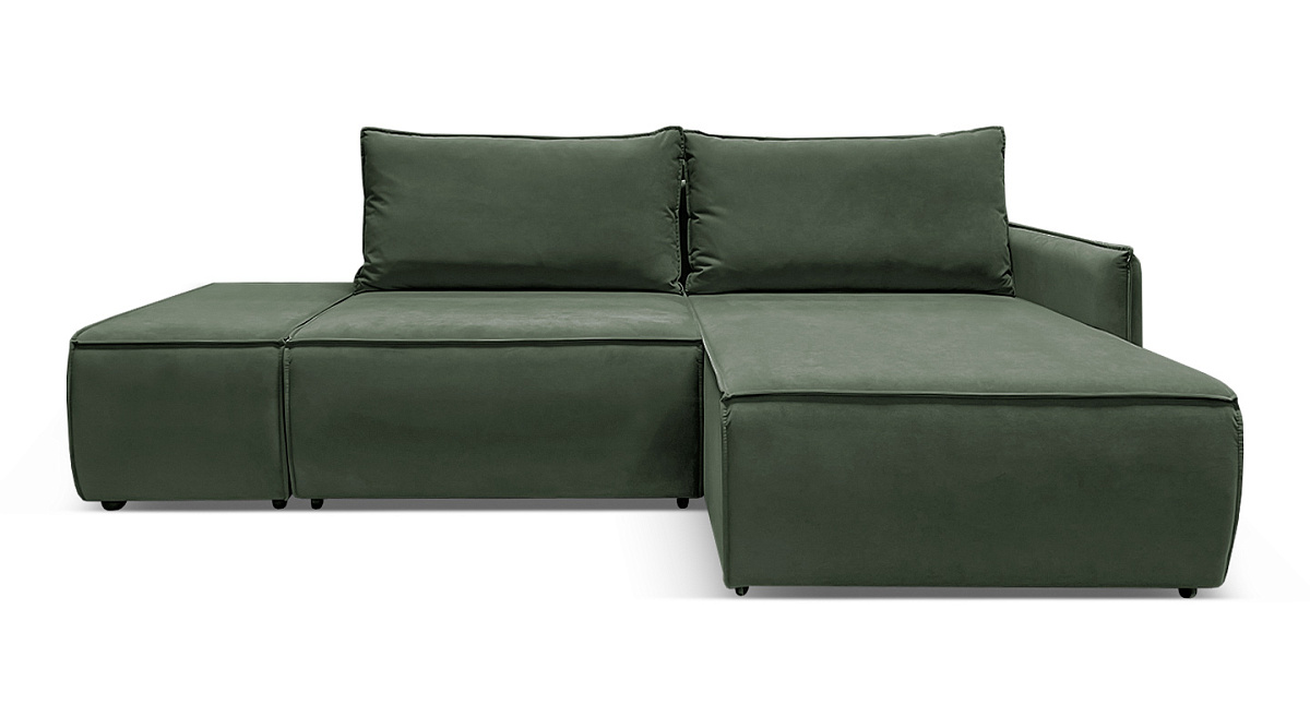Угловой диван Токио Оливковый велюр