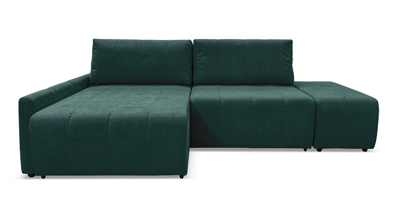 Угловой диван Оникс пуфом