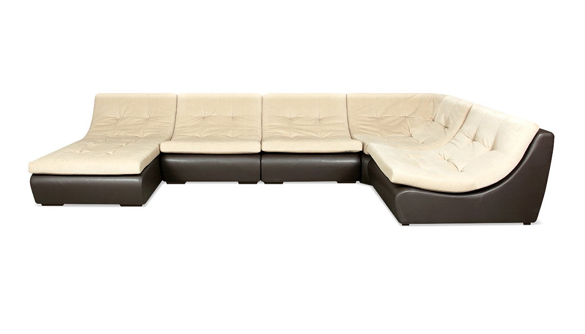 Экзотик 4 набор 2 Кремовый / Коричневый