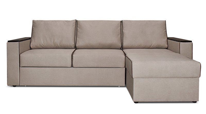 Недорогой Угловой диван Меларен с ящиком для белья 