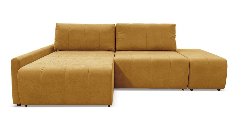 Угловой диван Оникс пуфом