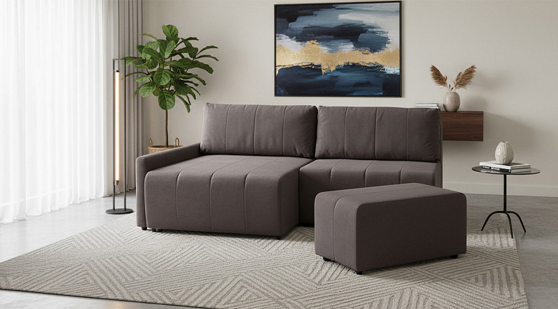 Угловой диван Оникс пуфом, рис.14