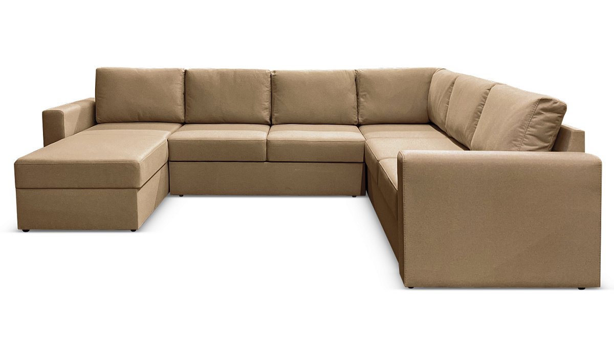 П-образный диван Стаббен Бежевый рогожка