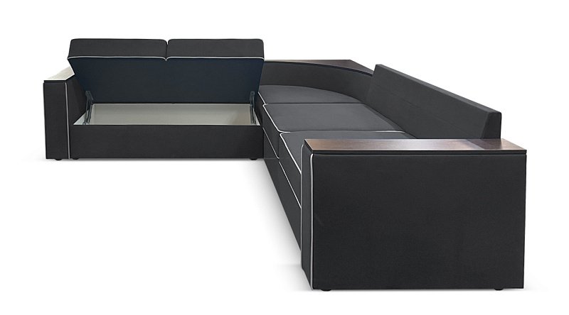 Угловой диван с полкой в углу Кируна, рис.4