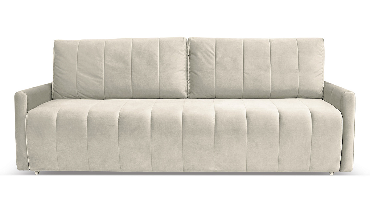 Прямой диван Норфолк Кремовый велюр