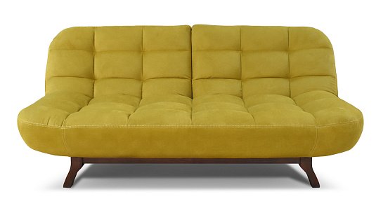 КОСМО  комплект (Диван+кресло+пуф)Горчичный велюр