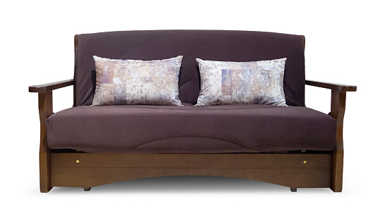 Прямой диван Креско  1400 Д коричневый велюр
