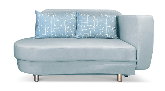 Прямой диван-тахта Бали Мятный велюр